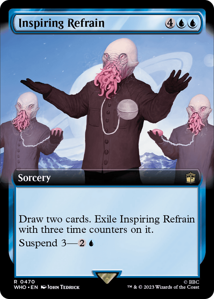 Inspiring Refrain (Extended Art) [Doctor Who] MTG Single Magic: The Gathering  | Multizone: Comics And Games