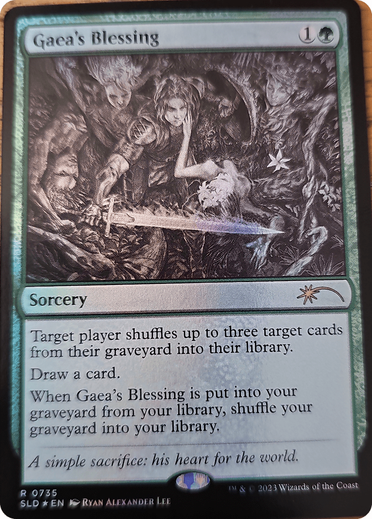 Gaea's Blessing (Sketch Showcase) [Secret Lair Drop Series] MTG Single Magic: The Gathering  | Multizone: Comics And Games
