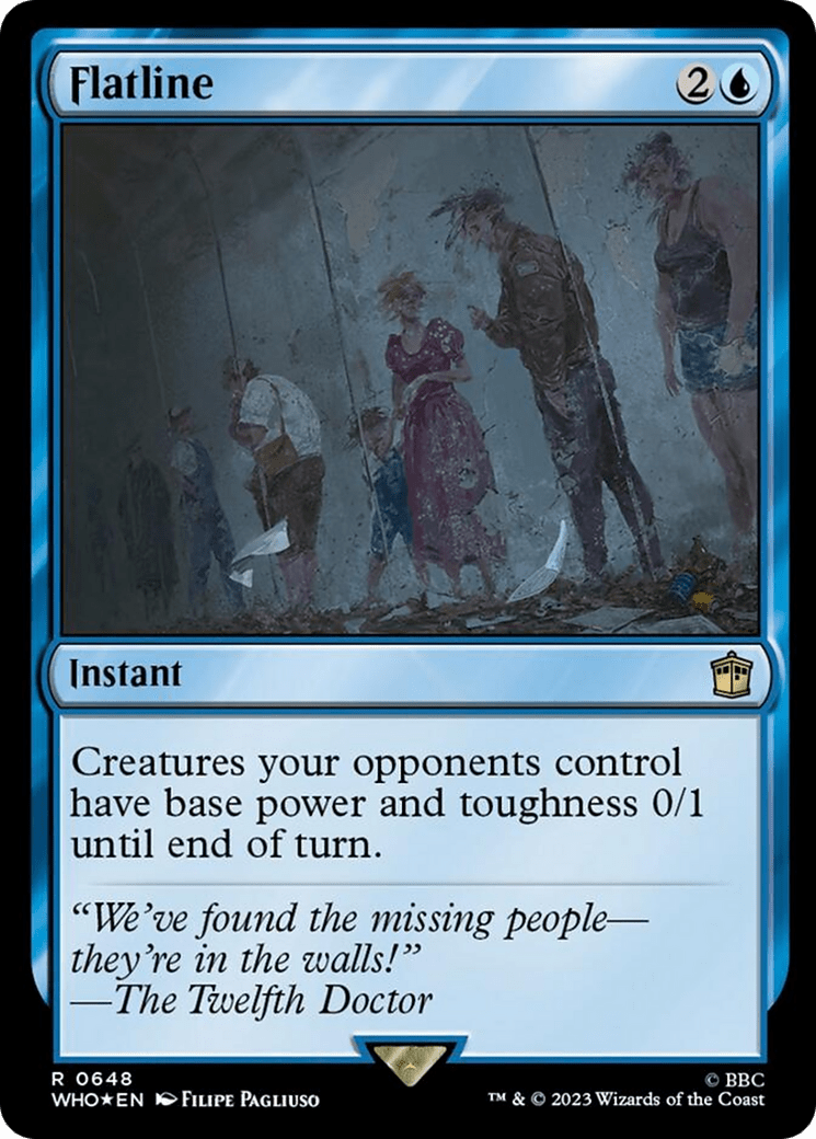 Flatline (Surge Foil) [Doctor Who] MTG Single Magic: The Gathering  | Multizone: Comics And Games