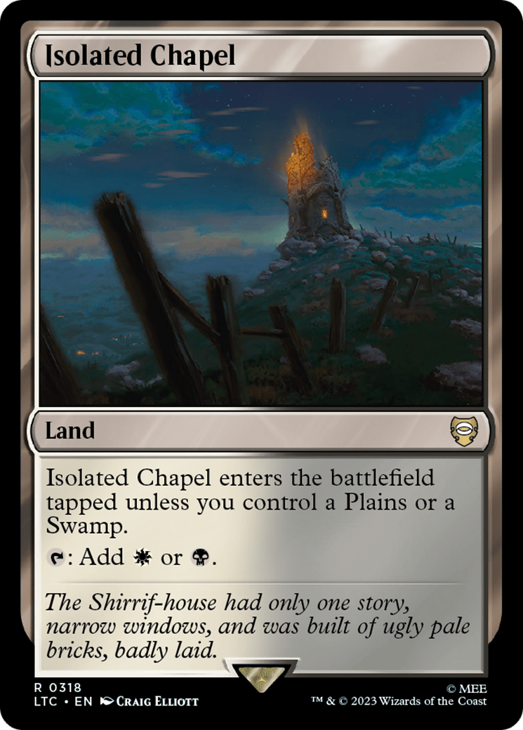 Isolated Chapel [The Lord of the Rings: Tales of Middle-Earth Commander] MTG Single Magic: The Gathering  | Multizone: Comics And Games