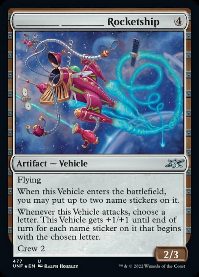_____ _____ Rocketship (Galaxy Foil) [Unfinity] MTG Single Magic: The Gathering  | Multizone: Comics And Games