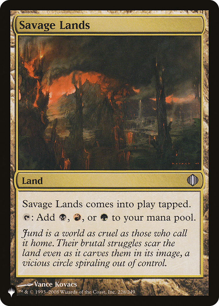 Savage Lands [Secret Lair: From Cute to Brute] MTG Single Magic: The Gathering  | Multizone: Comics And Games