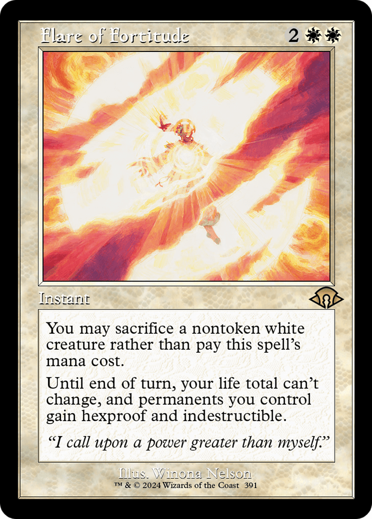 Flare of Fortitude (Retro) [Modern Horizons 3] MTG Single Magic: The Gathering  | Multizone: Comics And Games