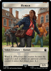 Human (0006) // Beast Double-Sided Token [Doctor Who Tokens] MTG Single Magic: The Gathering  | Multizone: Comics And Games