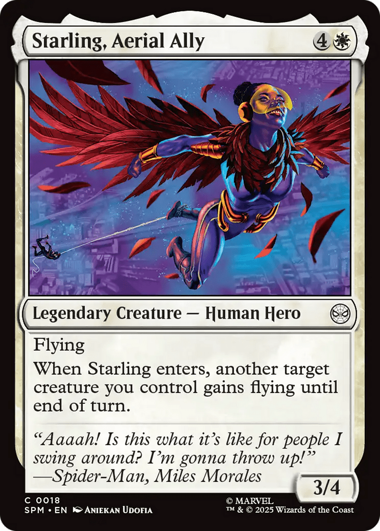 Starling, Aerial Ally [Marvel's Spider-Man] MTG Single Magic: The Gathering  | Multizone: Comics And Games