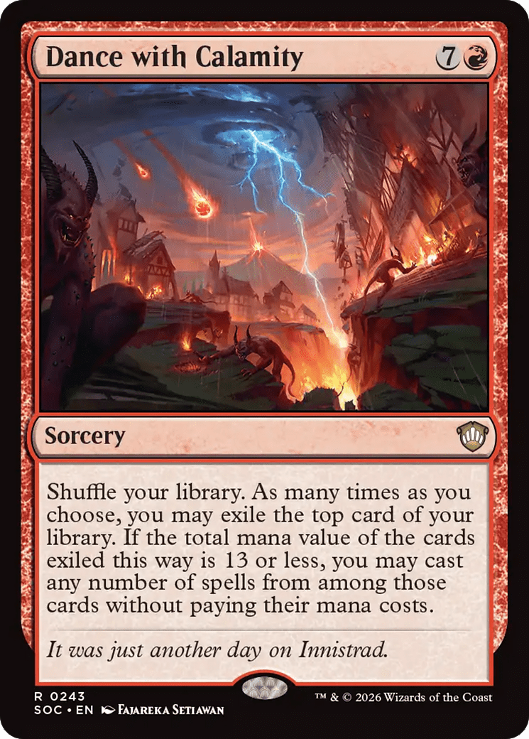 Dance with Calamity [Secrets of Strixhaven Commander] MTG Single Magic: The Gathering  | Multizone: Comics And Games