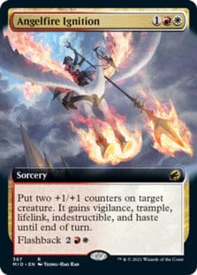 Angelfire Ignition (Extended Art) [Innistrad: Midnight Hunt] MTG Single Magic: The Gathering  | Multizone: Comics And Games