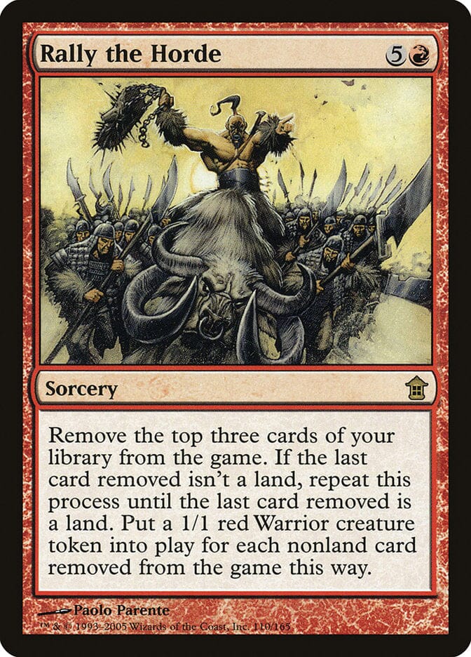 Rally the Horde [Saviors of Kamigawa] MTG Single Magic: The Gathering  | Multizone: Comics And Games