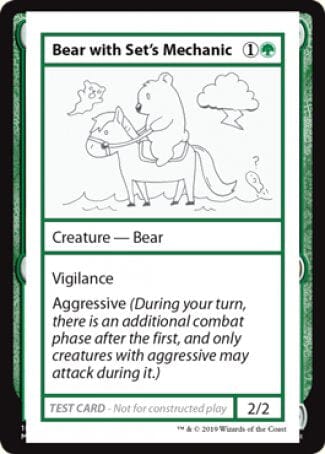 Bear with Set's Mechanic (2021 Edition) [Mystery Booster Playtest Cards] MTG Single Magic: The Gathering  | Multizone: Comics And Games