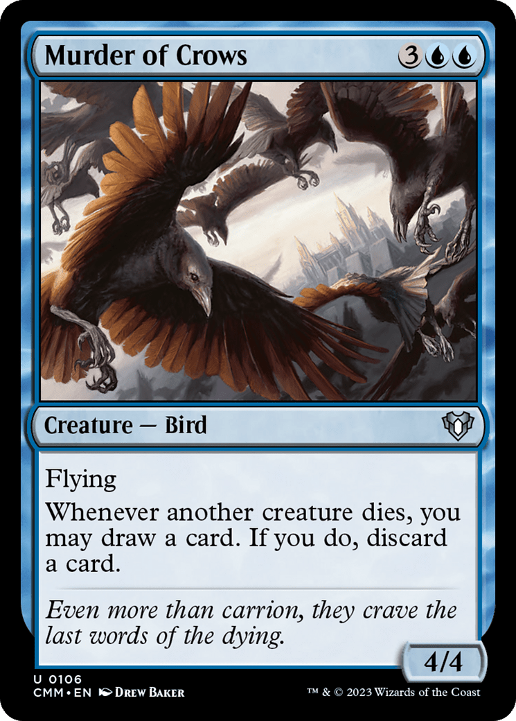 Murder of Crows [Commander Masters] MTG Single Magic: The Gathering  | Multizone: Comics And Games