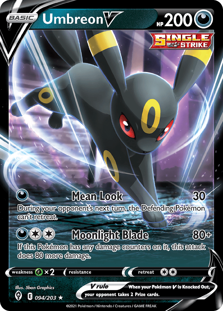 Umbreon V (094/203) (Intro Deck) [Sword & Shield: Evolving Skies] Pokemon Single Pokémon  | Multizone: Comics And Games
