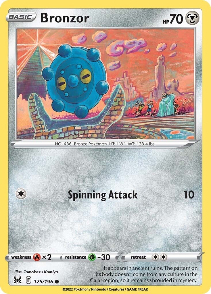 Bronzor (125/196) [Sword & Shield: Lost Origin] Pokemon Single Pokémon  | Multizone: Comics And Games