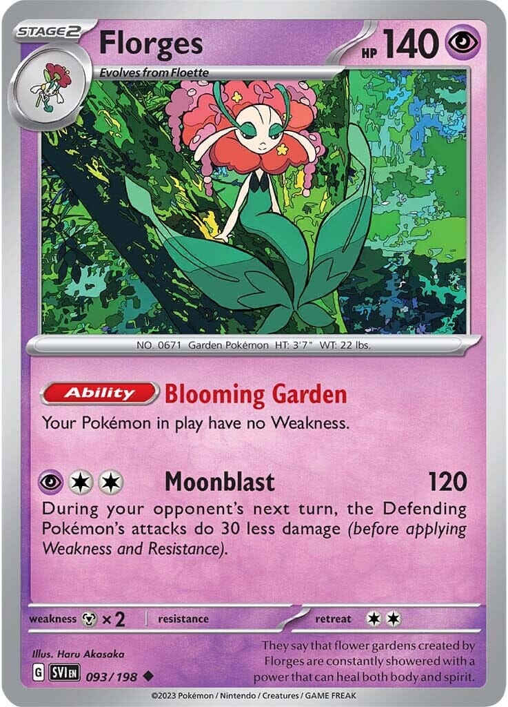 Florges (093/198) [Scarlet & Violet: Base Set] Pokemon Single Pokémon  | Multizone: Comics And Games