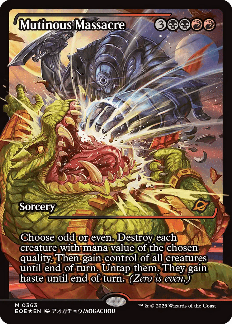 Mutinous Massacre (Showcase) [Edge of Eternities] MTG Single Magic: The Gathering  | Multizone: Comics And Games