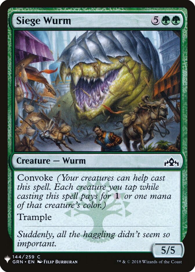 Siege Wurm [Mystery Booster] MTG Single Magic: The Gathering  | Multizone: Comics And Games