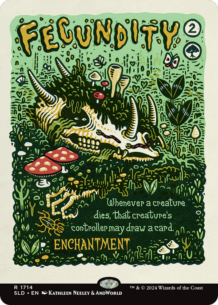 Fecundity (Rainbow Foil) [Secret Lair Drop Series] MTG Single Magic: The Gathering  | Multizone: Comics And Games