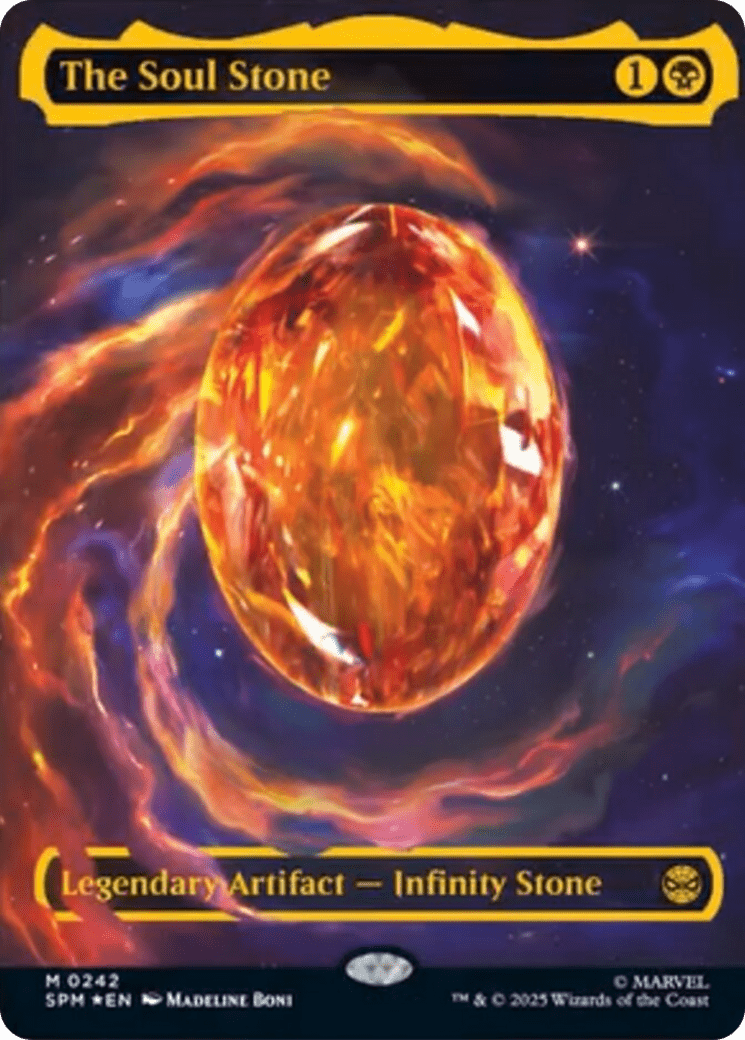 The Soul Stone (Cosmic Foil) [Marvel's Spider-Man] MTG Single Magic: The Gathering  | Multizone: Comics And Games