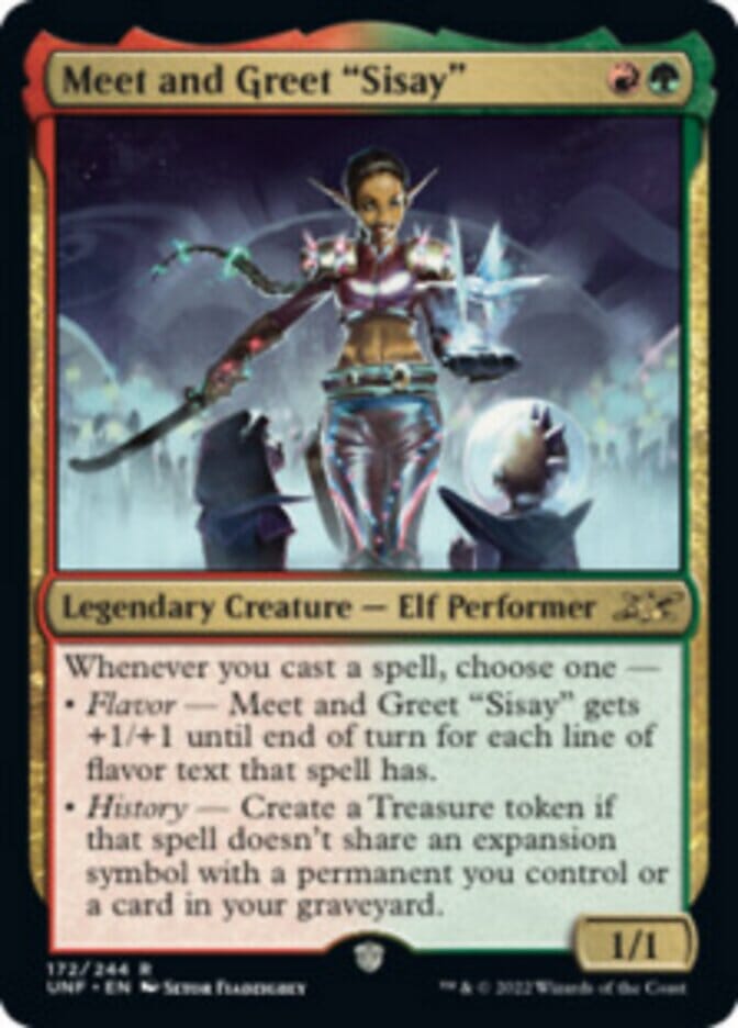 Meet and Greet "Sisay" [Unfinity] MTG Single Magic: The Gathering  | Multizone: Comics And Games