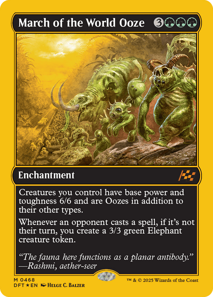March of the World Ooze (First-Place Foil) [Aetherdrift] MTG Single Magic: The Gathering  | Multizone: Comics And Games