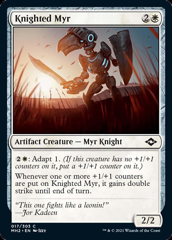 Knighted Myr [Modern Horizons 2] MTG Single Magic: The Gathering  | Multizone: Comics And Games