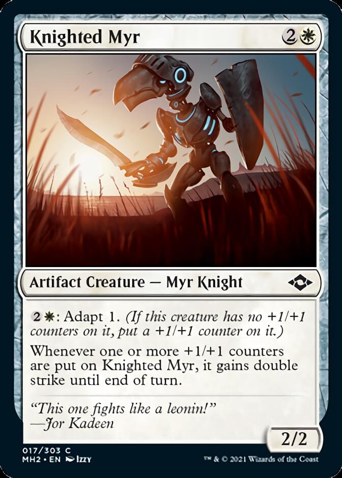 Knighted Myr [Modern Horizons 2] MTG Single Magic: The Gathering  | Multizone: Comics And Games