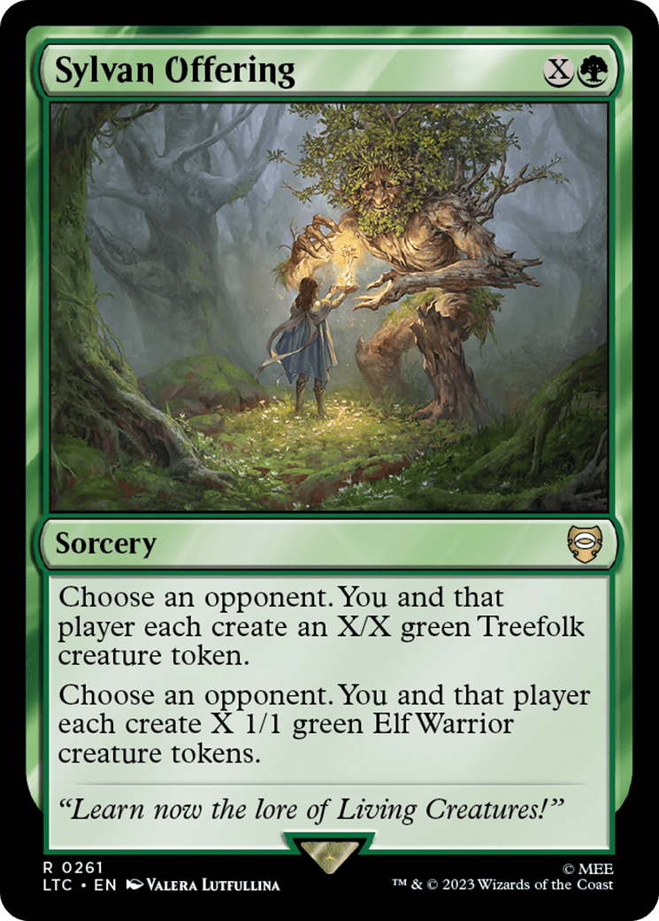 Sylvan Offering [The Lord of the Rings: Tales of Middle-Earth Commander] MTG Single Magic: The Gathering  | Multizone: Comics And Games