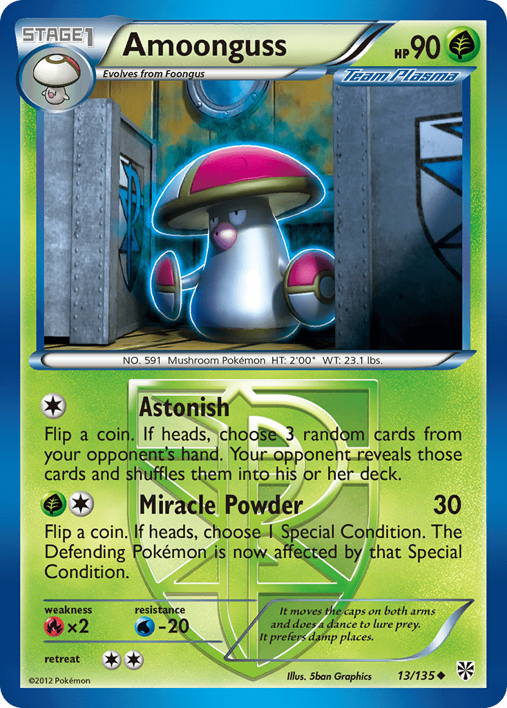 Amoonguss (13/135) [Black & White: Plasma Storm] Pokemon Single Pokémon  | Multizone: Comics And Games
