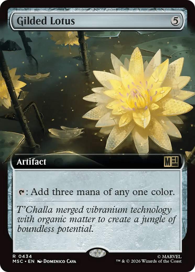 Gilded Lotus (Extended Art) [Marvel Super Heroes Commander] MTG Single Magic: The Gathering  | Multizone: Comics And Games