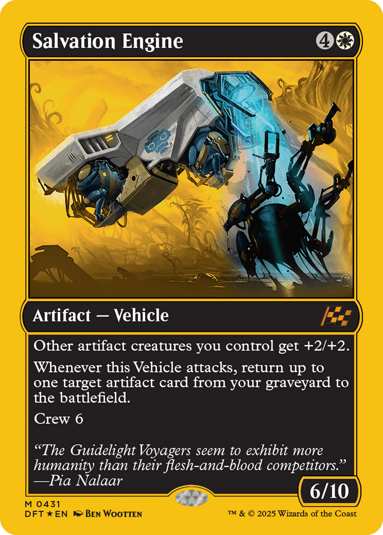 Salvation Engine (First-Place Foil) [Aetherdrift] MTG Single Magic: The Gathering  | Multizone: Comics And Games