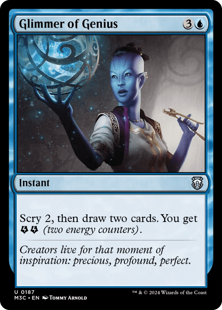 Glimmer of Genius [Modern Horizons 3 Commander] MTG Single Magic: The Gathering  | Multizone: Comics And Games