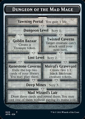 Dungeon of the Mad Mage // Goblin Double-Sided Token [Dungeons & Dragons: Adventures in the Forgotten Realms Tokens] MTG Single Magic: The Gathering  | Multizone: Comics And Games