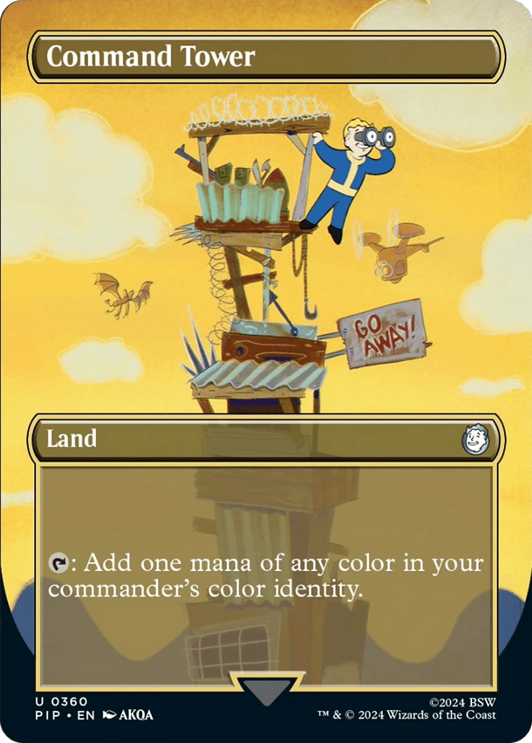 Command Tower (Borderless) [Fallout] MTG Single Magic: The Gathering  | Multizone: Comics And Games