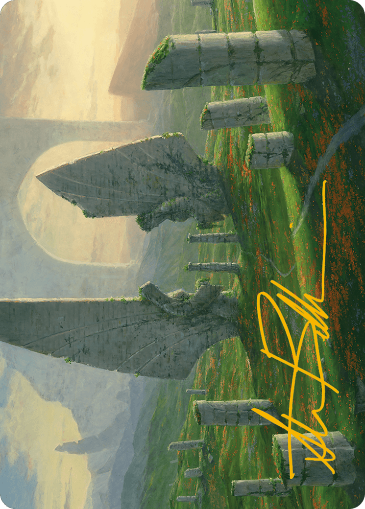 Monumental Henge Art Card (Gold-Stamped Signature) [Modern Horizons 3 Art Series] MTG Single Magic: The Gathering  | Multizone: Comics And Games