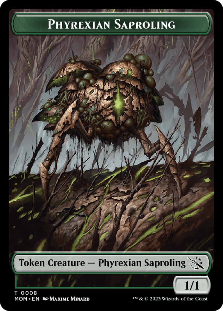 Treasure (21) // Phyrexian Saproling Double-Sided Token [March of the Machine Tokens] MTG Single Magic: The Gathering  | Multizone: Comics And Games