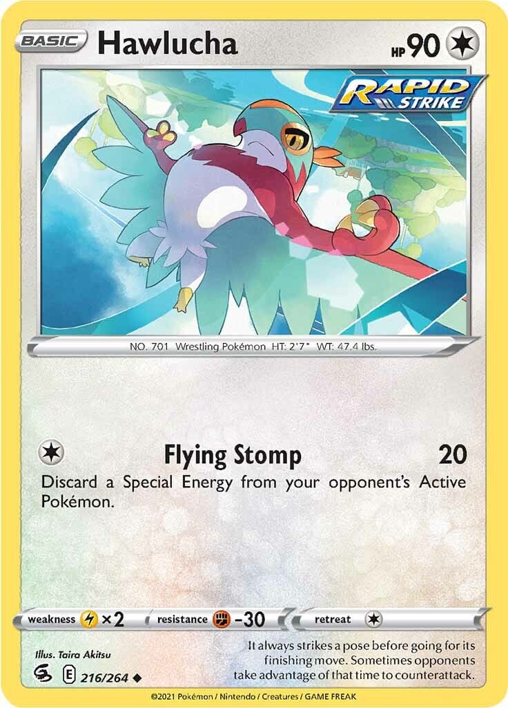 Hawlucha (216/264) [Sword & Shield: Fusion Strike] Pokemon Single Pokémon  | Multizone: Comics And Games