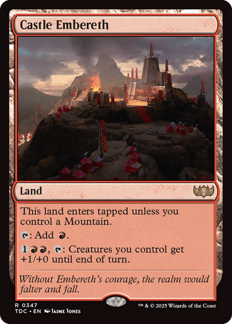 Castle Embereth [Tarkir: Dragonstorm Commander] MTG Single Magic: The Gathering  | Multizone: Comics And Games