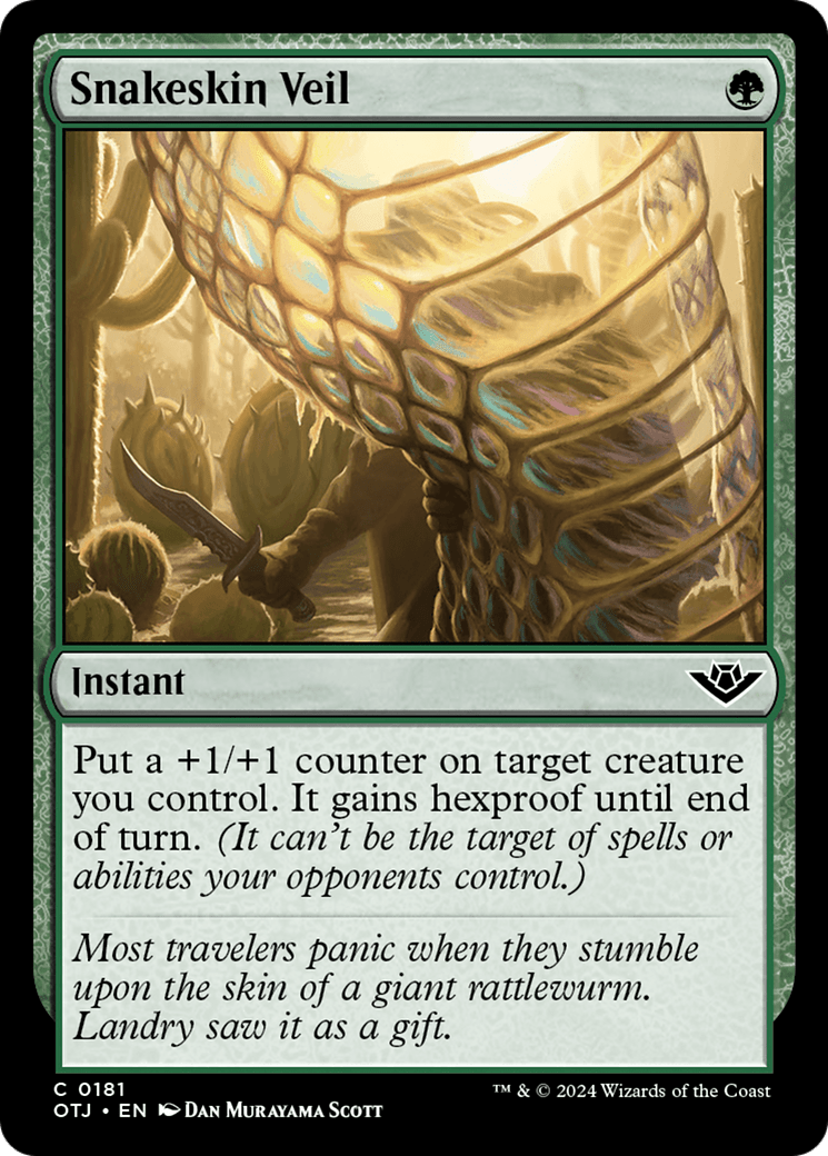 Snakeskin Veil [Outlaws of Thunder Junction] MTG Single Magic: The Gathering  | Multizone: Comics And Games