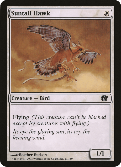 Suntail Hawk (Oversized) [Eighth Edition Box Topper] MTG Single Magic: The Gathering  | Multizone: Comics And Games