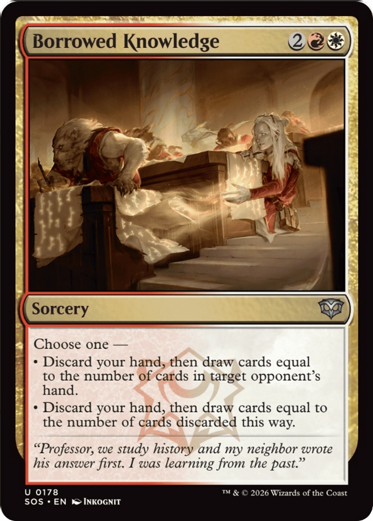 Borrowed Knowledge [Secrets of Strixhaven] MTG Single Magic: The Gathering  | Multizone: Comics And Games