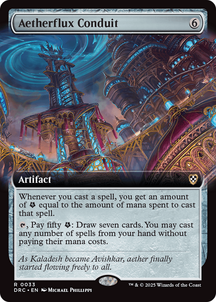 Aetherflux Conduit (Extended Art) [Aetherdrift Commander] MTG Single Magic: The Gathering  | Multizone: Comics And Games