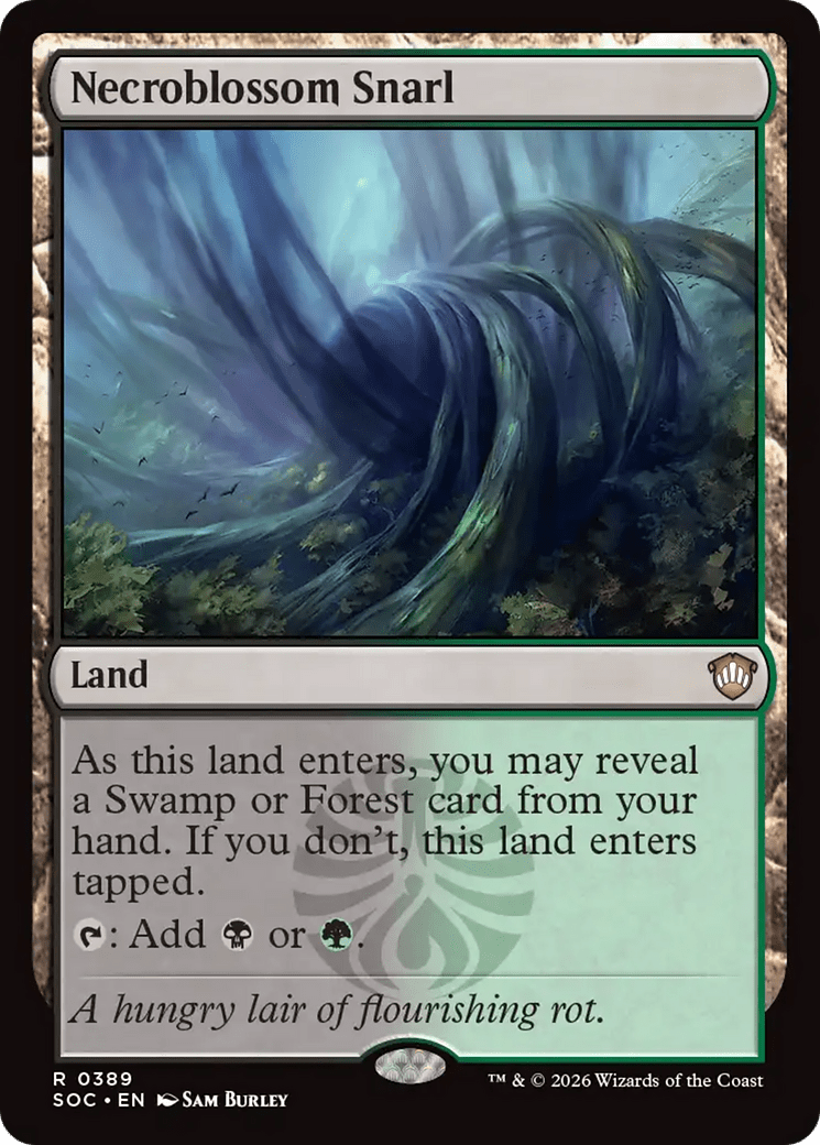 Necroblossom Snarl [Secrets of Strixhaven Commander] MTG Single Magic: The Gathering  | Multizone: Comics And Games