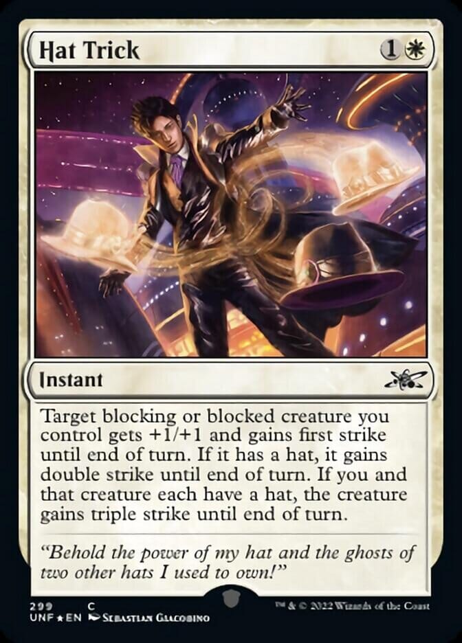 Hat Trick (Galaxy Foil) [Unfinity] MTG Single Magic: The Gathering  | Multizone: Comics And Games