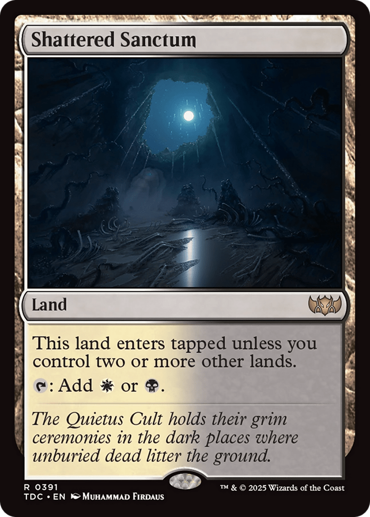 Shattered Sanctum [Tarkir: Dragonstorm Commander] MTG Single Magic: The Gathering  | Multizone: Comics And Games