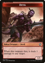 Devil // Vecna Double-Sided Token [Dungeons & Dragons: Adventures in the Forgotten Realms Tokens] MTG Single Magic: The Gathering  | Multizone: Comics And Games