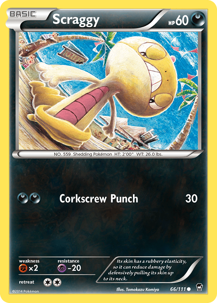 Scraggy (66/111) [XY: Furious Fists] Pokemon Single Pokémon  | Multizone: Comics And Games