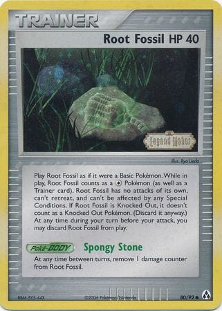 Root Fossil (80/92) (Stamped) [EX: Legend Maker] Pokemon Single Pokémon  | Multizone: Comics And Games