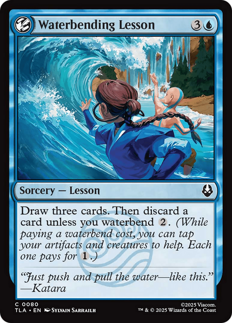 Waterbending Lesson [Avatar: The Last Airbender] MTG Single Magic: The Gathering  | Multizone: Comics And Games