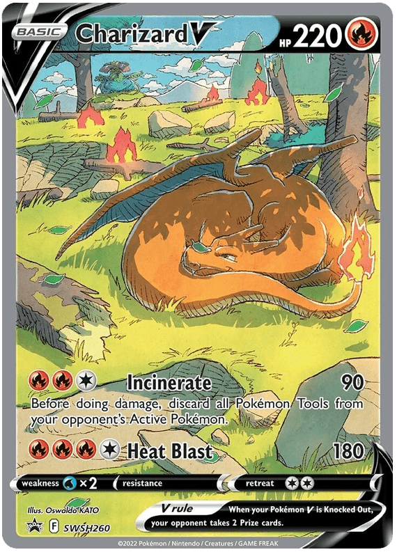 Charizard V (SWSH260) [Sword & Shield: Black Star Promos] Pokemon Single Pokémon  | Multizone: Comics And Games