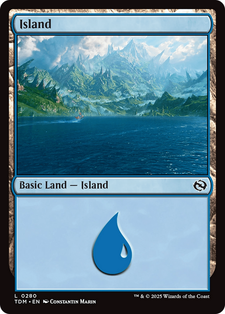 Island (0280) [Tarkir: Dragonstorm] MTG Single Magic: The Gathering  | Multizone: Comics And Games