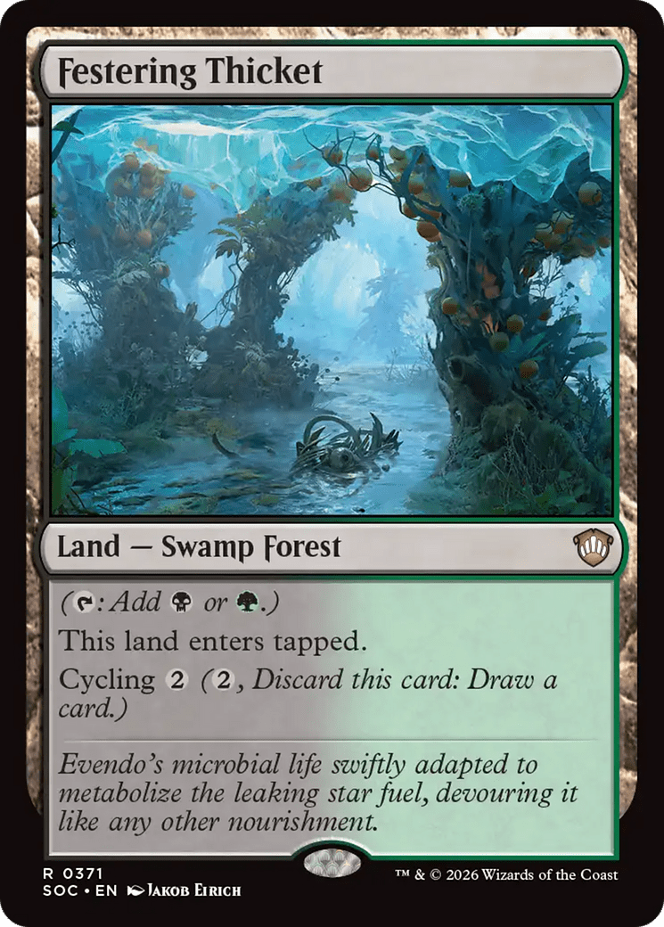 Festering Thicket [Secrets of Strixhaven Commander] MTG Single Magic: The Gathering  | Multizone: Comics And Games